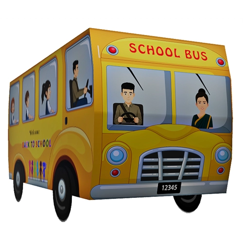 Back to School Bus Shape Gift Box Large